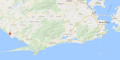 지도의 슈거로프 산,포르테 드 바닷