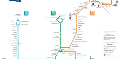 지도 BRT Rio de Janeiro