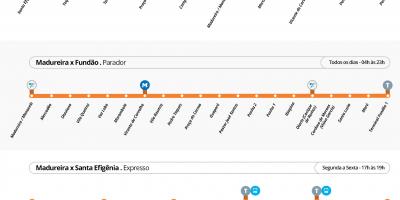 지도 BRT TransCarioca 스테이션