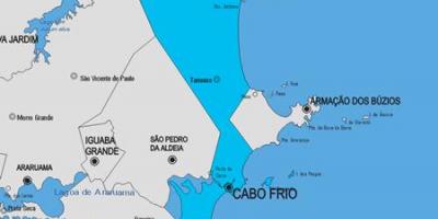 지도 Cabo Frio municipality