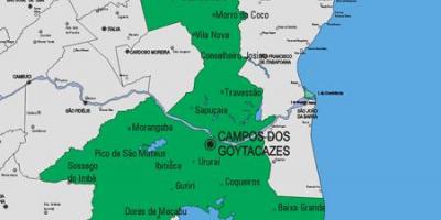 지도 Carapebus municipality