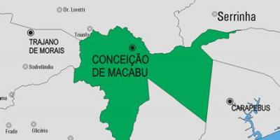 지도 Conceição de Macabu municipality