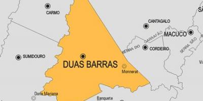 지도 Dua Barras municipality
