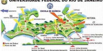 지도 of Federal university of Rio de Janeiro