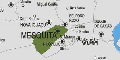 지도 Mesquita municipality