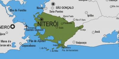 지도 Niterói municipality
