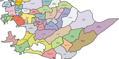 지도 Quartiers Niterói
