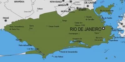 지도 Rio Bonito municipality