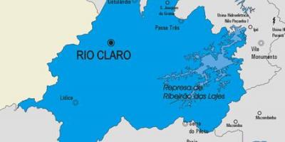 지도 Rio Claro municipality