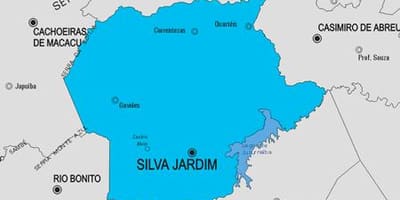 지도 Silva Jardim municipality
