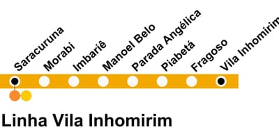 지도 SuperVia-라 빌라 Inhomirim