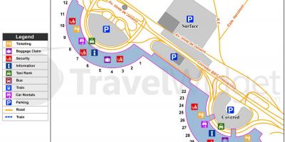 지도의 객실 무료 공항