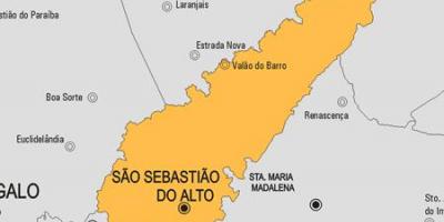 지도의 산 세바스티아오 Alto municipality
