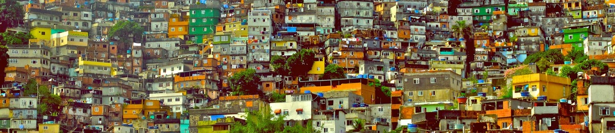 리우데자네이루의 지도 빈민가